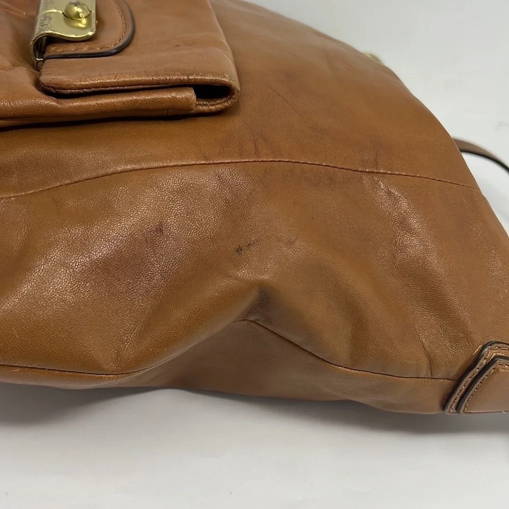 Coach Kristin 14783 Brown Leather Shoulder Crossbody Bag - Picture 10 of 14